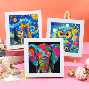 Kit di Pittura Diamantata 5D per Bambini e Principianti, Simpatici Animali, Kit Artistico Fai-da-Te con Diamanti Rotondi di Grandi Dimensioni - Product Image 2