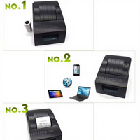 Printer Thermal Mini POS5890D Desktop 58 mm untuk Struk, Printer Label Barcode Thermal Langsung 2 Inci, Banyak Digunakan di Toko Retail