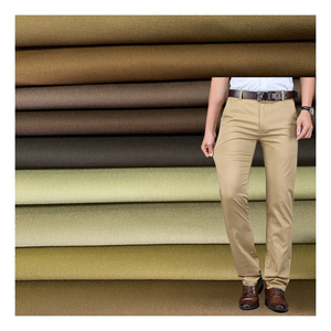 Tùy Chỉnh Đào Da 97% Cotton 3% Spandex Twill Vải 240gsm 32*16 + 70D Cotton Twill Stretch Cargo Quần Vải - Product Image 3