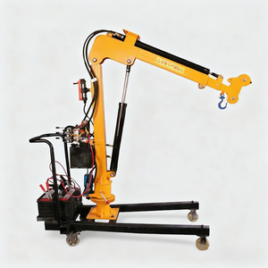 bibo 1 Ton Mini Hydraulic Electric Winch 12V Truck-Mounted <b>Crane</b> with Gearbox & <b>Engine</b> Core Components - Product Image 2