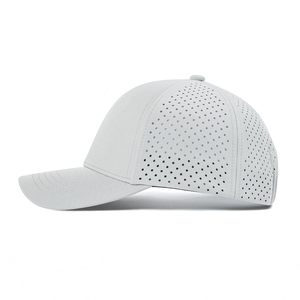<span class=keywords><strong>Casquette</strong></span> de baseball à séchage rapide avec logo personnalisé, imperméable, perforée au laser, respirante, 6 panneaux, pour le golf et le sport - Product Image 2