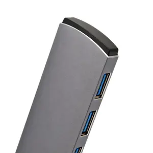 אלומיניום גבוהה מהירות ספליטר 4 יציאת Usb 3.0 רכזת עבור Macbook מחשב נייד מחשבים ניידים