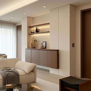 Custom Ancient-Style Wooden <b>Furniture</b> in Natural Wood Color Middle-Aged TV Cabinet Bookshelf Dining Cabinet for Living Room - Product Image 3