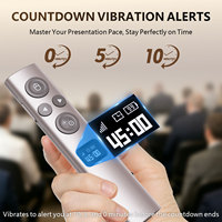 Pointeur de présentation numérique sans fil avec rappel par vibration, chargement USB-C et contrôle du volume pour Zoom/Teams – Vente en gros