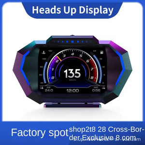 Y8NHUD P24 Afficheur tête haute (HUD) pour voiture, ordinateur de conduite, détection, modification universelle, compteur de vitesse OBD, inclinomètre, huile - Product Image 6