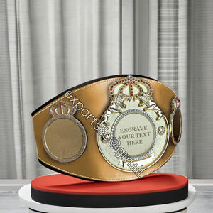 Correa de cuero real personalizada de calidad de campeonato de alta calidad para deportes para verano boxeo lucha Fabricación de título propio - Product Image 6