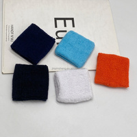 Bandeaux de poignet unisexes en coton pour le sport, le yoga et le spa, réutilisables, antidérapants, colorés, absorbants la transpiration, pour le lavage du visage