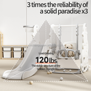 Ensemble de balançoires et toboggan pour enfants VSUCH, pour l'intérieur et l'extérieur, pour les jardins, les parcs sportifs, les écoles, les maternelles et les centres commerciaux - Product Image 3