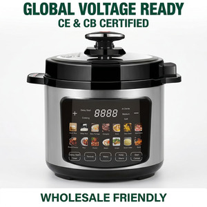 Autocuiseur Électrique <span class=keywords><strong>5</strong></span> <span class=keywords><strong>Litres</strong></span> Personnalisable 900W Tension Universelle 110V 220V Multifonctionnel pour Soupe, Ragoût et Riz avec CE CB - Product Image 2