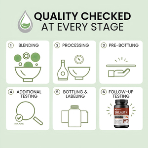 แคปซูลสารสกัดจาก shilajit ออร์แกนิกบริสุทธิ์อาหารเสริมเพื่อสุขภาพสำหรับผู้ชายผู้หญิงแคปซูล120เพื่อสุขภาพ - Product Image 6
