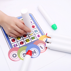 Marqueur de <span class=keywords><strong>bingo</strong></span> souple rechargeable personnalisable, pointe en tissu 15 mm, 40 ml, stylo marqueur graffiti à pression, OEM, en promotion - Product Image 4