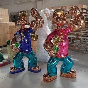 Usine Personnalisée <span class=keywords><strong>Pas</strong></span> <span class=keywords><strong>Cher</strong></span> Conception Résine Bureau Décoration <span class=keywords><strong>Pop</strong></span> Art Statue Sculpture - Product Image 4