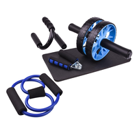 Kepler KC634 Offre Spéciale Kit Rouleau Abdominal, Barre de Push-Up, Corde à Sauter, Poignée de Musculation, Genouillère pour Entraînement Abdominal et Renforcement du Tronc