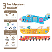 Jeu mural éducatif pour la petite enfance 4-6 ans, ensemble de jouets en bois interactifs parent-enfant avec décorations suspendues