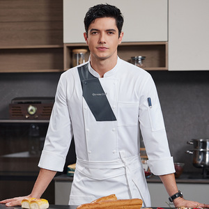 Chaqueta <span class=keywords><strong>de</strong></span> Chef Japonesa para Pastelería, Uniforme <span class=keywords><strong>de</strong></span> Chef para Restaurante, Chaqueta <span class=keywords><strong>de</strong></span> Cocina, Uniforme <span class=keywords><strong>de</strong></span> Chef para Hombre, <span class=keywords><strong>Delantal</strong></span> <span class=keywords><strong>de</strong></span> Chef para Hombre, Uniforme <span class=keywords><strong>de</strong></span> Hotel - Product Image 3