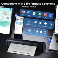 Printer Thermal Marklife Mobile A4 210mm Solusi Kantor Portabel 203DPI Tanpa Tinta Baterai 1500mAh Garansi 2 Tahun Ready Stock Tato