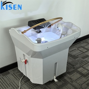 Equipo de Peluquería Moderno KISEN, Lavabo Portátil para Lavar el Cabello, Diseño Moderno, Lavabo sin Tuberías con Tanque de Agua - Product Image 6