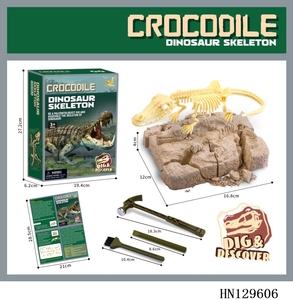 Kit de excavación arqueológica 3D DIY, juguete de exploración natural para niños con esqueleto de dinosaurio y fósil - Product Image 2