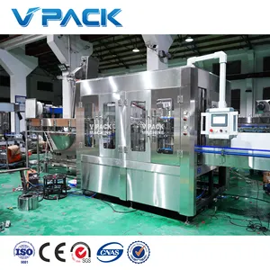 Rotary carbonated beverage filling machine CSD Liquid Electric heating double strainer for sugar pan Beverage Maker