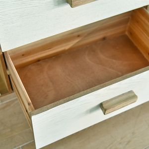 INNOVA, cajón y puerta <span class=keywords><strong>de</strong></span> color blanco personalizados contemporáneos, consola <span class=keywords><strong>de</strong></span> <span class=keywords><strong>entrada</strong></span> <span class=keywords><strong>de</strong></span> madera natural, mesa auxiliar moderna - Product Image 6