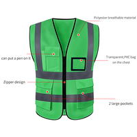Hi Viz Zip Vest pour femmes Large sélection de vestes de sécurité réfléchissantes multicolores Gilet de travail haute visibilité pour les arpenteurs
