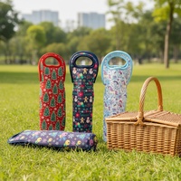 Housse isolante personnalisée pour bouteille de vin, sac isotherme pour bouteille de vin, sac à vin en néoprène pour bouteille d'eau