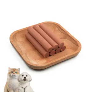 El precio más barato OEM ODM Fabricante Materia prima natural Pet Treats Comida para gatos Carne Jamón Salchichas para mascotas