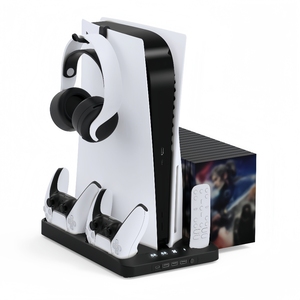 GAMINJA - Fuente de Alimentación para Consola <span class=keywords><strong>PS5</strong></span>, Accesorios, Controladores, Puerto de Carga, Base de Refrigeración, Estaciones de Carga, Base de Carga para <span class=keywords><strong>PS5</strong></span>, <span class=keywords><strong>Precio</strong></span> de Fábrica - Product Image 1
