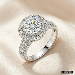 Anillo de Boda Personalizado de Oro Sólido de 14K, S925/10K/14K/18K, con Diamante Cultivado en Laboratorio de 1.5 Quilates, Corte Brillante, Calidad VVS-VS, para Fiesta - Product Image 3