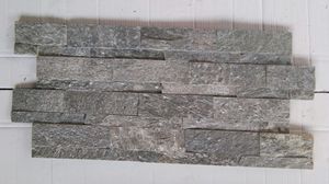 แผ่นผนังหินธรรมชาติทรงสี่เหลี่ยมรูปตัว Z แผ่นไม้วีเนียร์ติดผนังภายนอกผนังผนังผนังผนังอาคารวัฒนธรรมสินค้าจำนวนมากทำด้วยมือ - Product Image 3