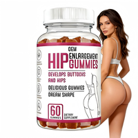 Gummies OEM pour le soutien des hanches et des courbes, compléments de beauté et de mise en forme pour adultes, marque privée personnalisée, gummies pour femmes