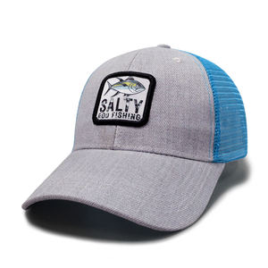Wholesale Polyester Cotton Fabric Summer <b>Hook</b> and Loop 6 Panel 3D Embroidery <b>Outdoor</b> Unisex Mesh Net Custom Trucker Cap - Product Image 2
