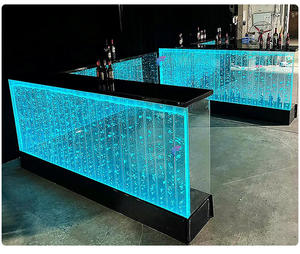Barra de Bar Moderna en Forma de U de Acrílico con Luces LED Multifuncional para Sala de Estar y Uso Comercial - Product Image 3