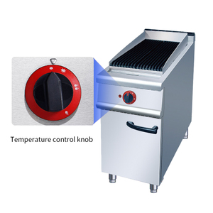 Parrilla Comercial Independiente de Acero Inoxidable <span class=keywords><strong>con</strong></span> 1 Quemador, <span class=keywords><strong>Piedra</strong></span> Volcánica y <span class=keywords><strong>Asador</strong></span>, <span class=keywords><strong>con</strong></span> Gabinete y <span class=keywords><strong>Piedra</strong></span> de Cocción - Product Image 4
