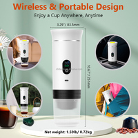 Cafetera Espresso Eléctrica Semiautomática Portátil Profesional, Diseño Ecológico, 20 Bares de Presión, para Negocios y Hogares