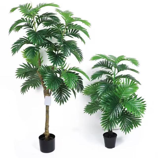 85cm-190cm Home Floor Standing Artificial Plants Potted Artificial Trees Dense Palm Trees Various Types of Green Potted Plants