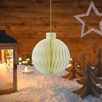 Boules de Noël à suspendre, décorations écologiques, magnétiques, personnalisables en couleurs et formes, pliables en 3D, pour la maison et les fêtes