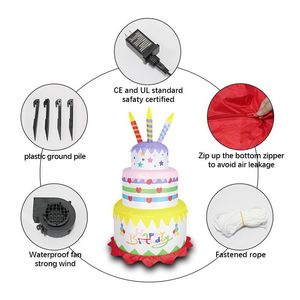 Gâteau gonflable personnalisé pour Noël et anniversaire, moule à gâteau gonflable de 6 pieds pour décoration de fête - Product Image 3