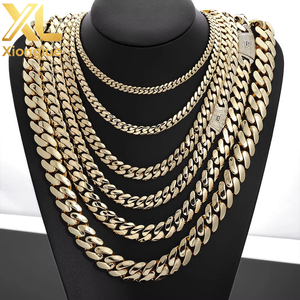 European American Hip Hop Hot Sale Copper Glossy Zircon Cuban Bamboo <b>Chain</b> Tension Setting Unisex <b>Cross</b>-Border Trendy Jewelry - Product Image 6