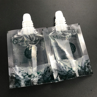 Sachet de 30ml en plastique liquide transparent transparent et souple pour shampoing et lotion de marque privée pour la sécurité alimentaire.