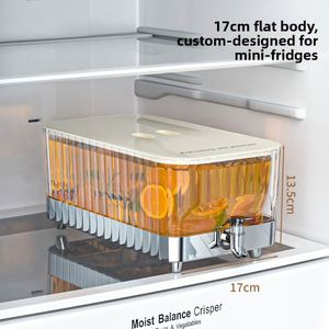 Carafe en plastique pour eau chaude/froide avec robinet, qualité alimentaire, grande capacité, design moderne et simple, pour jus, lait et boissons froides - Product Image 2