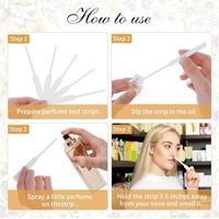 Porte-échantillons de parfum imprimés sur mesure, bandes absorbantes pour échantillons de parfum, pour la marque de parfum