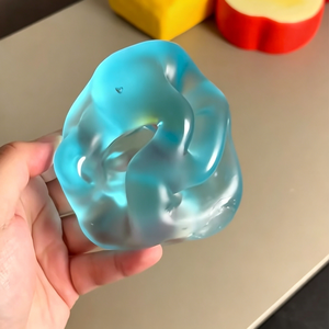 YIWUPOWER Jouet promotionnel écologique, mignon, en forme de dessin animé, type 'Ice Skin' et 'Squishy', à texture 'Coconut Ball', à montée lente en maltose, en forme de boule à tenir à la main, pour personnalisation DIY - Product Image 2