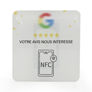 บัตรรีวิวธุรกิจ NFC แบบไร้สัมผัส 13.56mhz โปรแกรมได้ RFID NFC213 สำหรับโซเชียลมีเดีย - Product Image 3