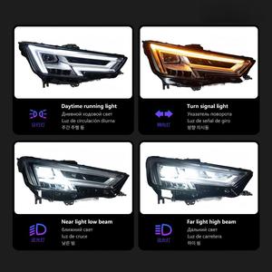 Gruppo Fari per <span class=keywords><strong>Audi</strong></span> <span class=keywords><strong>A4</strong></span> B9 17-19, Modifica A4L con Luci Diurne a <span class=keywords><strong>LED</strong></span> e Indicatori di Direzione 12V 25W - Product Image 4