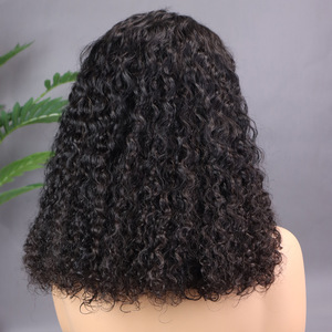 วิกผมมนุษย์แบบ Pixie Curly ความหนาแน่น 300%  พร้อมเชือกผูกผมด้านหน้าแบบ SDD  ถอนขนเบบี้แฮร์มาแล้ว  ไม่ต้องใช้กาว  ใส่ได้ทุกวัน โดย Senmu Beauty - Product Image 4