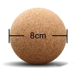 Palla da Massaggio in Sughero Ecologica, Resistente, Antiscivolo, con Logo Personalizzato per Terapia Muscolare Profonda, Recupero e Allenamento Pilates - Product Image 5