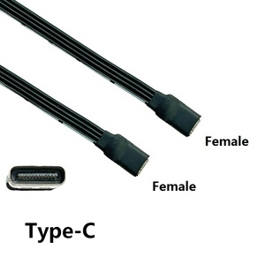 Flat Ribbon <span class=keywords><strong>c</strong></span>ấu hình thấp USB 3.1 Loại <span class=keywords><strong>C</strong></span> nữ để USB 3.1 Loại <span class=keywords><strong>C</strong></span> Nam Gó<span class=keywords><strong>c</strong></span> <span class=keywords><strong>c</strong></span>ạnh 90 độ trên xuống gó<span class=keywords><strong>c</strong></span> <span class=keywords><strong>c</strong></span>ạnh mở rộng dây - Product Image 5