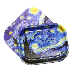 Logo personnalisé Ensemble grand plateau roulant et cendrier - Product Image 5