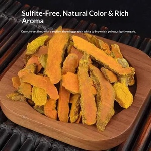 Curcuma Genuina Cinese Selvatica Cruda Essiccata in Fette 500g Giallo Brillante 5.0% Contenuto di Curcumina Confezione all'Ingrosso in Sacchetto - Product Image 2